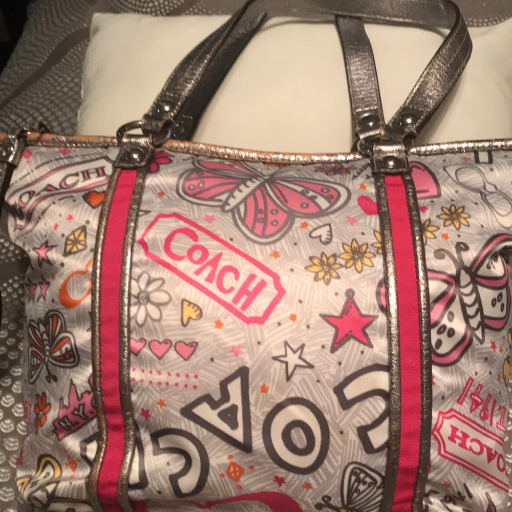 Coach purse w/ coin/credit card pouch